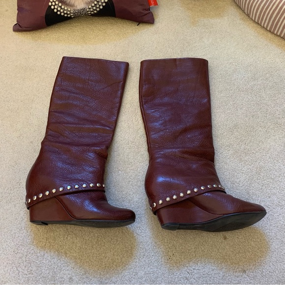 BCBGeneration Brown Leather Boots - Picture 2 of 12